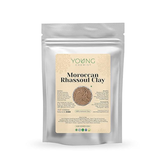Moroccan Rhassoul Clay Powder Natural Cleanser with Anti-Aging Properties | Raw Vegan Organic Paraben-Free Skincare