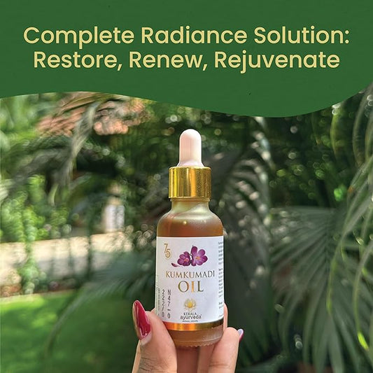 Herbal Kumkumadi Oil – Lotus, Turmeric & Saffron