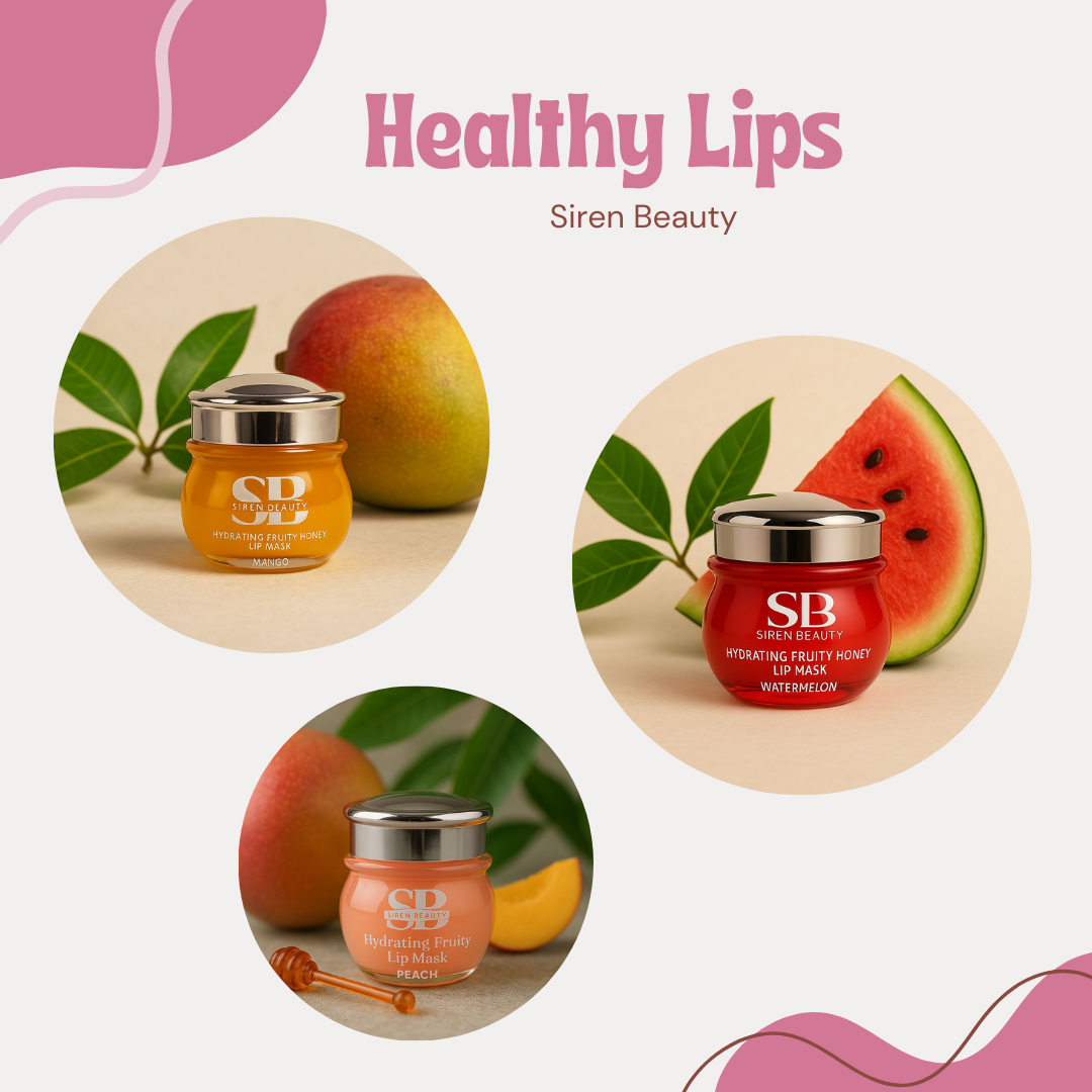 Vegan & Fruity Lip Care Masks Honey Jar - for Moisturized and Soft Lips